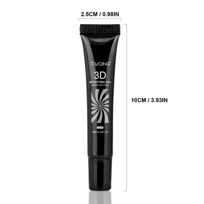 3pcs 3D Nail Art Gel - DIY Designs,Waterproof Sculpting gel，Waterproof Nail Art Design Gel for Intricate Carvings & Shapes 10ml