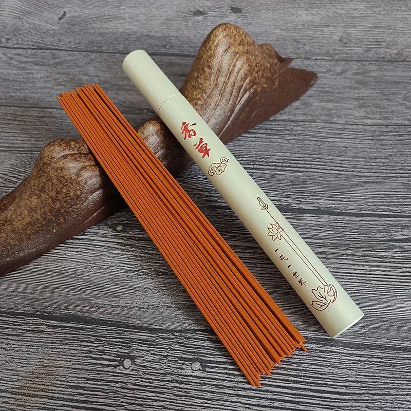 Y 40Pcs Natural Sandalwood Incense Sticks Home Incense Stick Aroma Blessing Ceremony Pray Buddha Incense Lavender Green Tea Rose