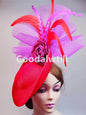 Elegant Flower Fascinator Pillbox Cap Wedding Women Fascinator Hat Headband