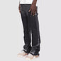 Men's Fashion Jeans Work Pants, European and American Fashion Workwear Elastic