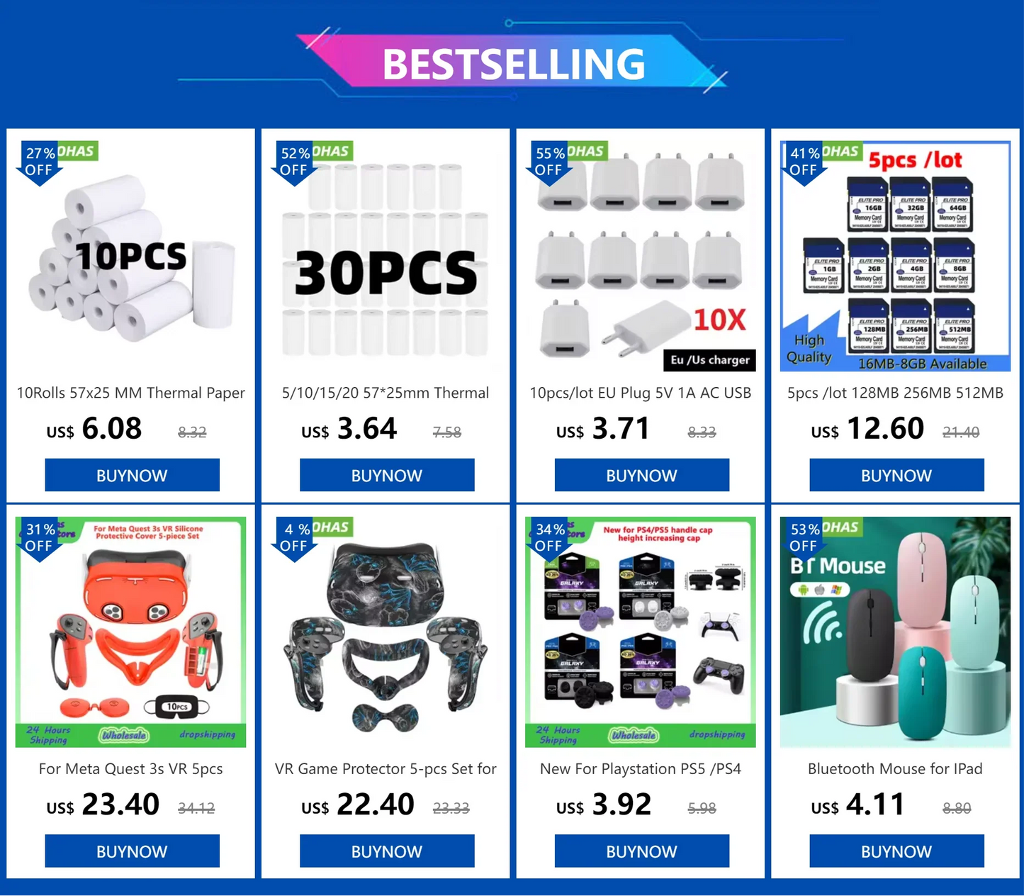 10Rolls 57x25 MM Thermal Paper White Children Camera Instant Print Kids Camera Printing Paper Replacement Accessories Parts