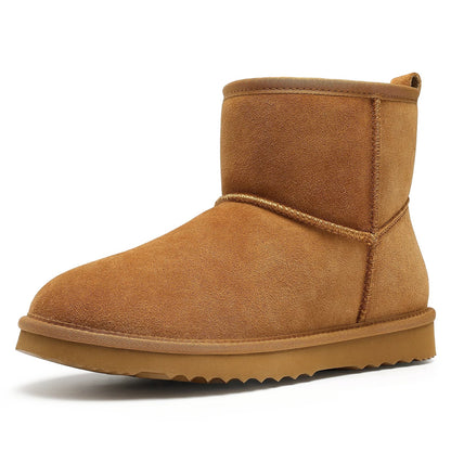 Women's Comfy Suede Plush Winter Warm Snow Boots