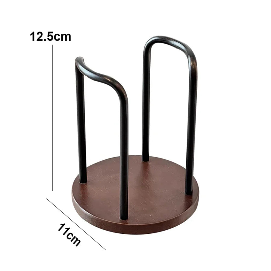 Disposable Cup Storage Holder Rack Shelf Water Tea Cups Wood Dispenser with Longer Stick Mug Display Stand Organizer Supplies