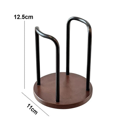 Disposable Cup Storage Holder Rack Shelf Water Tea Cups Wood Dispenser with Longer Stick Mug Display Stand Organizer Supplies