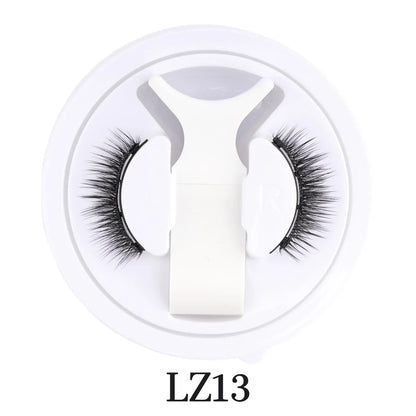 Hot 1 Pair Magnetic Eyelashes Handmade Fluffy Faux Mink Lashes Reusable Natural False Eyelashes and Magnetic Tweezers Set Makeup