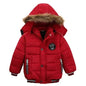 Autumn Winter Hooded Jacket for Kids - Boys & Girls Warm Fur Collar Zipper Outerwear Casual Fashion Baby Coat for Ages 2-6