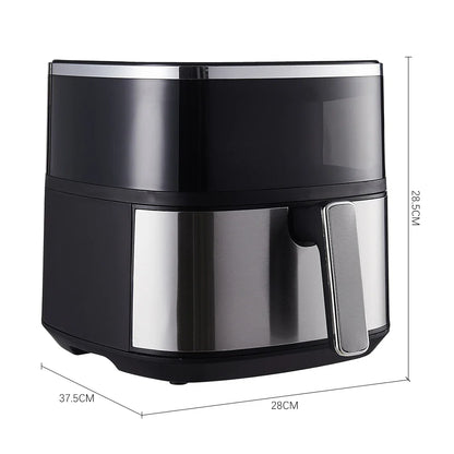 KOMORE 6L Air Fryer with Smart Touch Display & Non-stick Basket & 60 Minutes Timer & 80°C-200°C Adjustable Temperature