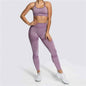 Seamless Sports Bra and High Waist Leggings Set for Women - Gym, Fitness, Running, Yoga (2 Piece Set)