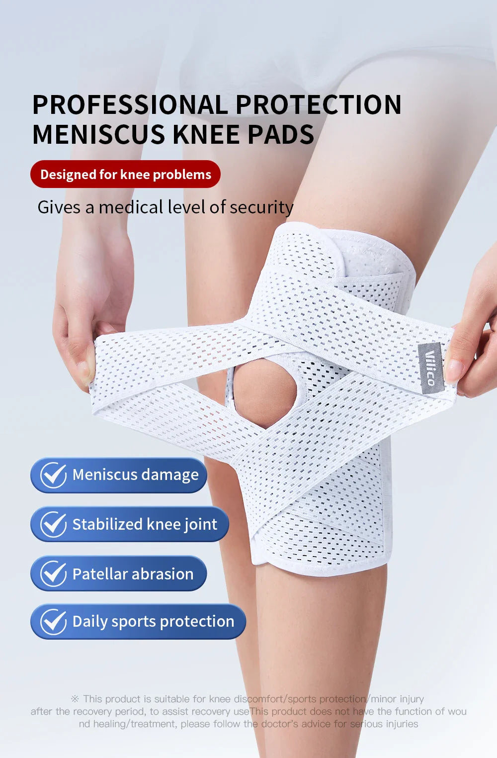 Outdoor Sports Knee Pads Summer Thin Men's and Women's Basketball, Running, Hiking and Other Daily Sports Knee Covers