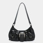 Hot Selling Maillard-Style Retro Small Bag Spicy Girl Y2K Wasteland-style Vintage Leather Shoulder Armpit Bag 2025