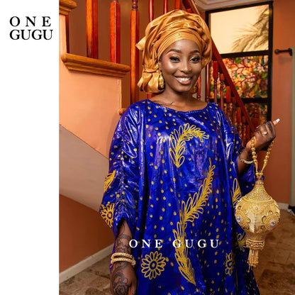 Perfumed First Quality African Dashiki Basin Dress Unique Cuff Design Nigerian Print Bazin RicheWedding Party Boubou Robe
