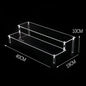 Acrylic Riser Display Stand Perfume Organizer Shelves for Amiibo Funko Figures Toys Cupcake Desserts Collection Cosmetic Jewelry