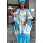 2025 New Arrival African Women Brocade Wedding Dress Dashiki Embroidery With