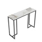 Marble Console Table Modern Accent Side Stand Sofa Entryway Hall Furniture Storage Display Table Metal Frame