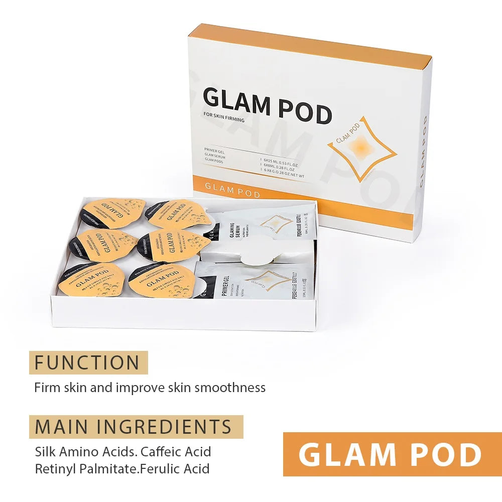 Glam Pod For Aqua Facial Machine CO2 Pods For Bubble Facial Beauty Machine Revive Pods co2 Capsule Gels Facial SPA Skin Clean