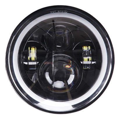 7 inch Moto LED Headlight For Harley Bike With 4-1/2"4.5" LED Passing Lamps Fog Lights 7"Bracket Mounting Ring Motorcycle