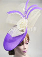 Elegant Flower Fascinator Pillbox Cap Wedding Women Fascinator Hat Headband