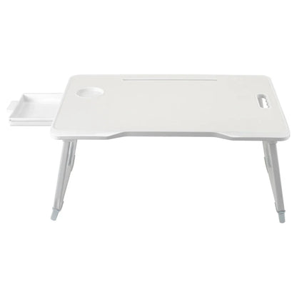 Foldable portable laptop bed desk with drawer for laptop, 60cmW x 42cmD x 28cmH