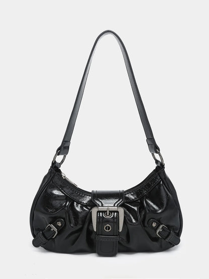 Hot Selling Maillard-Style Retro Small Bag Spicy Girl Y2K Wasteland-style Vintage Leather Shoulder Armpit Bag 2025
