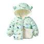 Winter Baby Kids Fleece Jacket Warm Hooded Down Outerwear