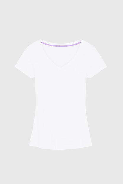 V-Neck Cotton Modal T-Shirt