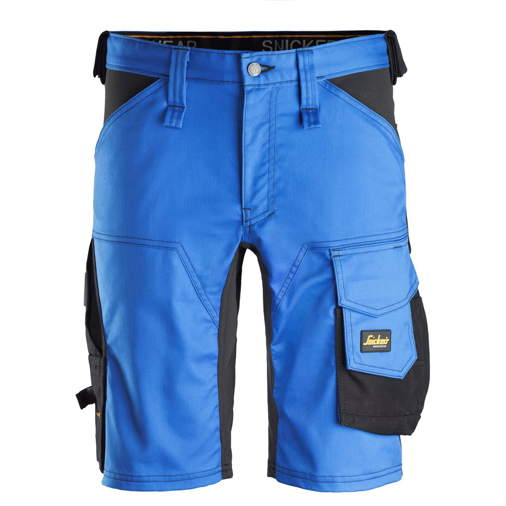 Snickers 6143 AllroundWork Stretch Shorts True Blue / Black / (48) - Waist Size 33"