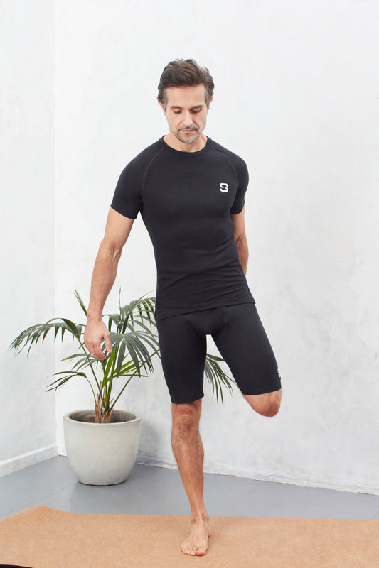 T-Shirt - Marl Black