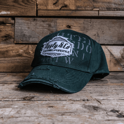 Green 'Aviation' Diamond Trucker Hat