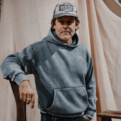 Blue Diamond Acid Wash Hoodie