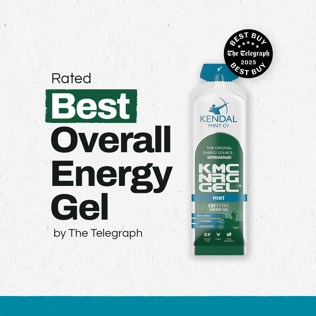 KMC NRG GEL+ Mint Flavour Caffeine Bundle L (48x70g Gels)