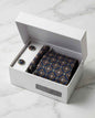 Navy & Gold Geometric Tie Set with Matching Cufflinks