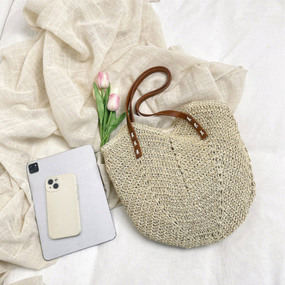 Straw Handbag Holiday Shoulder Bag Fashion Tote Bag