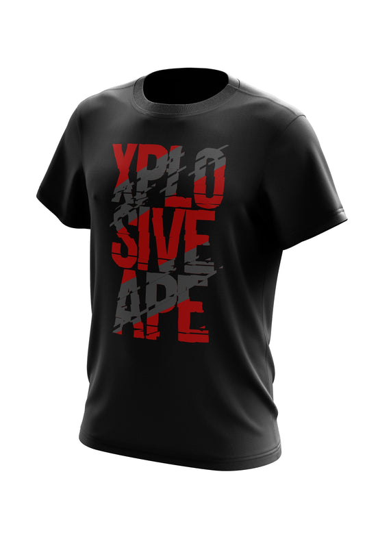 XAPE Quakecrush Text Tee - Black
