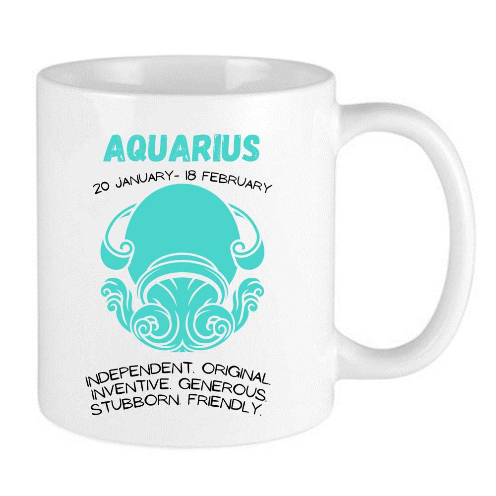 Aquarius Horoscope Zodiac Mug