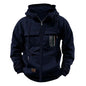 Printed Loose Zip Casual Hooded Sweatshirt