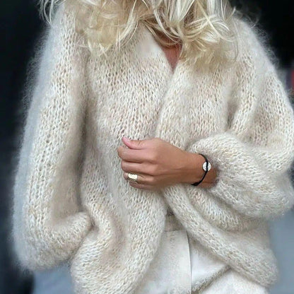 Solid Color Soft And Comfortable Cardigan For Women