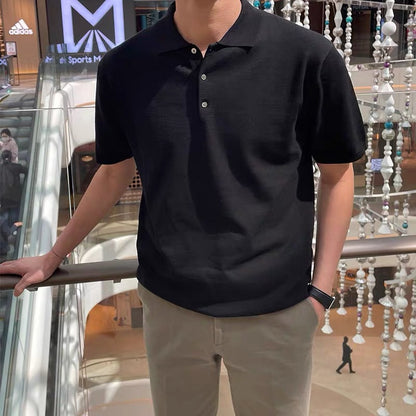 Summer Thin Men's Slim Casual Polo Shirt