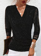 Women's Cross V-Neck Mesh Base Top