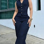 Lightweight Professional-style Commuter Fashion Women's Vest Paired With Trousers