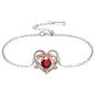 Ornament Heart-shaped Rose Bracelet Mother's Day Gift