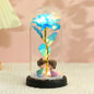 Colorful 24k Gold Foil Flower Color GoldWith Lights Christmas Gift
