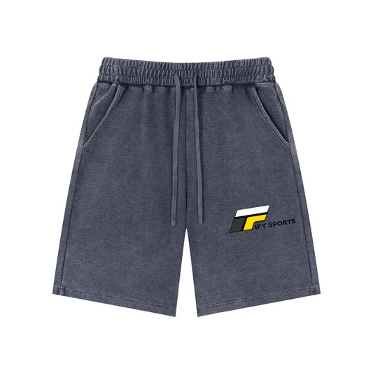 Mineral Wash Waffle Knit Shorts
