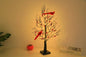 Red Cardinal Bird LED Tree Lamp - Decorative Holiday Night Light with Warm Glow