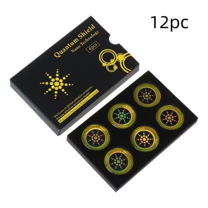 Cell phone radiation protection stickers