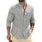 Autumn Mens Long Sleeve Shirts Cotton Business  Men