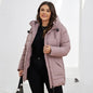 Fashionable Casual Winter Outerwear Cotton Padded Jacket With Hood And Zipper