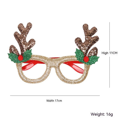 Dance Party Christmas Decorative Glasses Frame