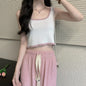 Women's Color-Block Vest For Petite Figures Women's U-Neck