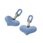 Candy Colored Love Earrings Womens Summer Small Soft Rubber Feel Lacquer