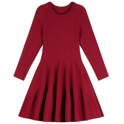 The New Early Spring Slim Slim Mid-length Temperament A-line Skirt Bottoming